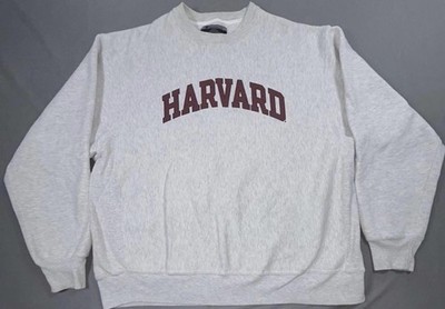 Champion Sweatshirt Mens XL Gray Harvard Reverse Weave Crewneck Fleece College