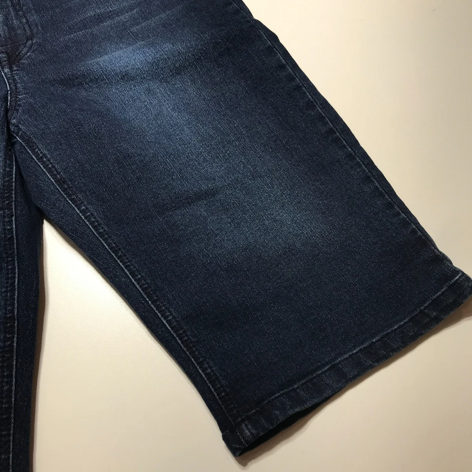 Pantalones Cortos DG2 Gilman Mujer Ajustados Largo Bermudas Azul Denim Tiro Medio Talla 14 Foto 4 de 4