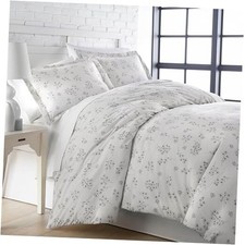 Floral Duvet Cover Queen Size/Full Size, Full / Queen 39 - Sweet Florals Grey