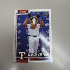 Rangers Captain 2026 Topps Series 1 Celebration Mascot #M-12 Texas Rangers 