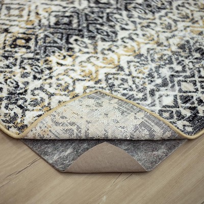 7' 8'' x 10' 4'' Non Slip Rug Pad Gripper 1/4 Thick Dual Surface Felt + Rubber ...
