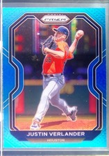2021 Prizm Justin Verlander Carolina Blue Prizm #36 Astros