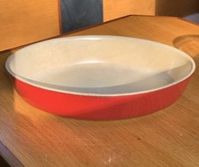 EMILE HENRY Red Stoneware Oval Gratin Baking Roasting Lasagne Dish 24x16.5 x5cm