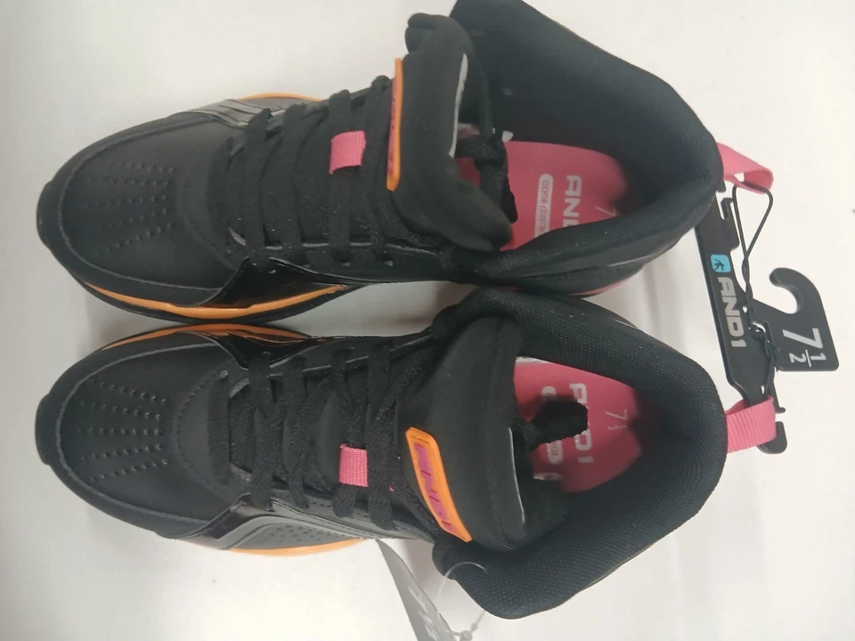 Nuevo con etiquetas y 1 tablero trasero negro niños tops altos talla 7,5 Foto 3 de 4