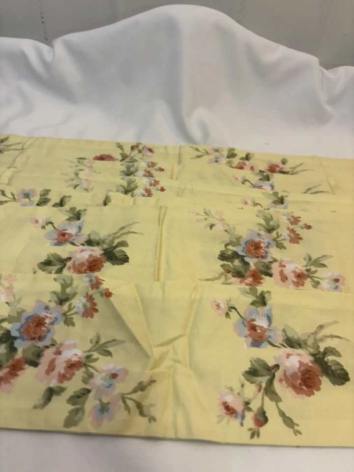 6 Corbatas Cortina Crosscill Princesa Amarillo Pálido Floral Rosa Rosas Foto 3 de 4