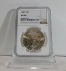 1881-S  MORGAN Silver Dollar, NGC MS-64!