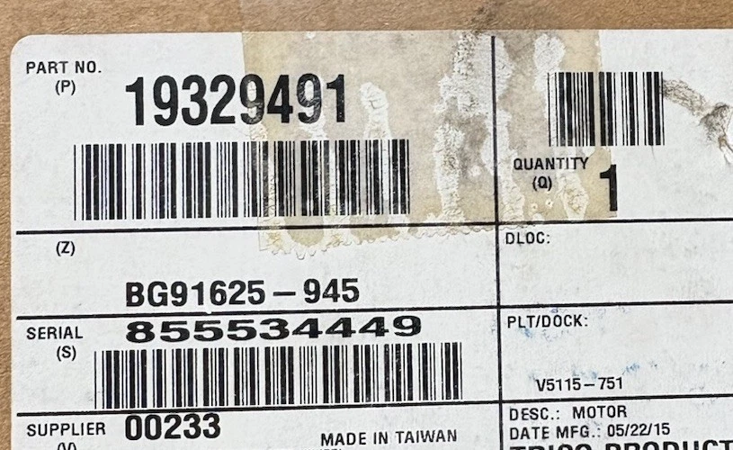 NUEVO MOTOR LIMPIAPARABRISAS TRASERO ORIGINAL OEM GM 2007-2009 EQUINOX TORRENT 19329491 Foto 2 de 2