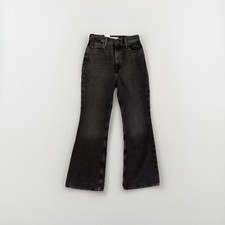 Levi's 70s High Flare Jeans Black Denim Size 29 / 8 NWT 6560