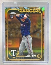 2024 Topps Gilded Collection Jack Leiter RC Rookie #/99 Rangers #30