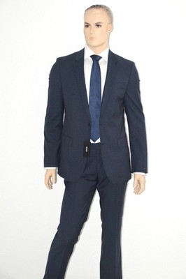 HUGO BOSS Anzug, Mod. Huge4/Genius3, Gr. 98 / US 40L, Slim Fit, Dark Blue