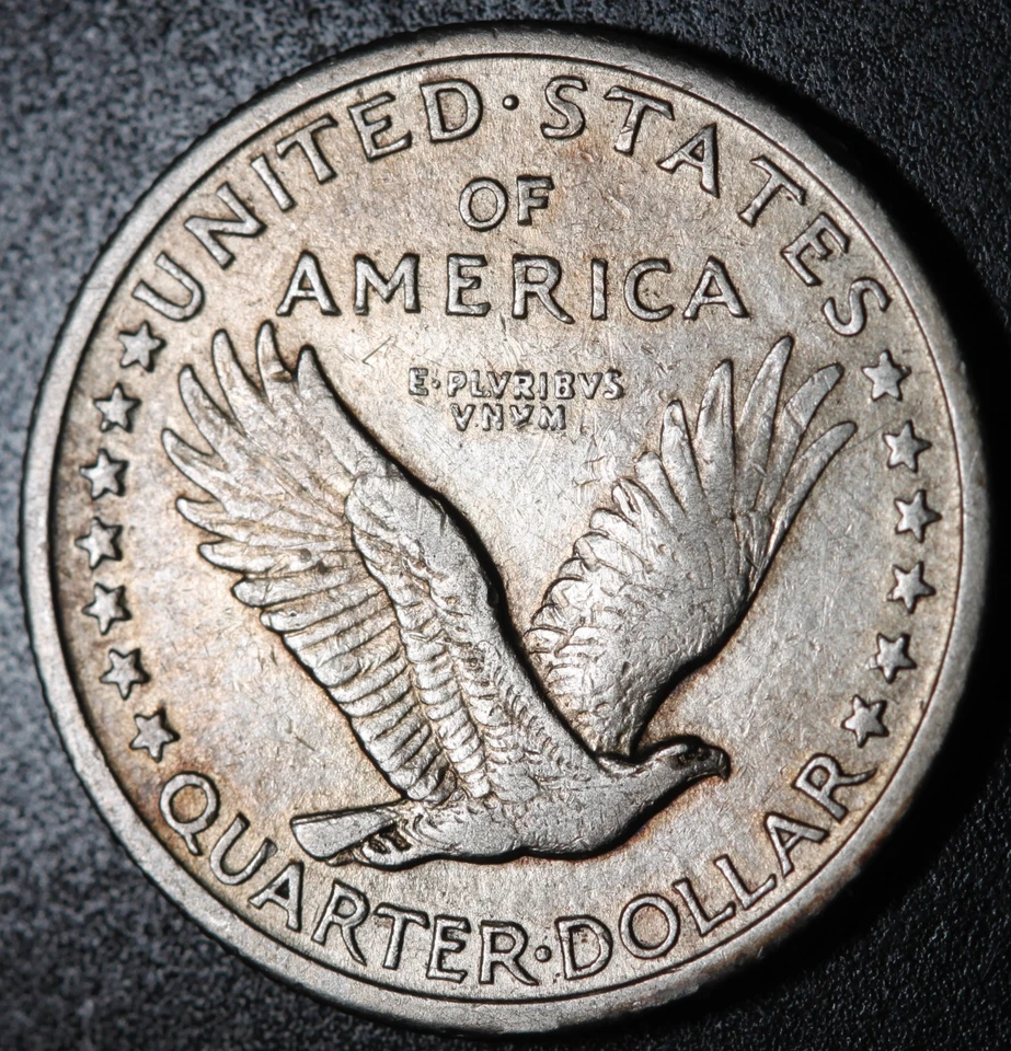 1917-P *TYPE 1* BARE BREASTED STANDING LIBERTY QUARTER - BETTER GRADE! - Image 4 of 4