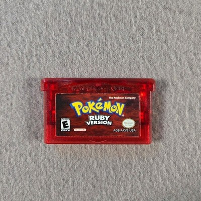 Pokemon Ruby Version GBA Official Gameboy Advance Clean Label Cartridge US
