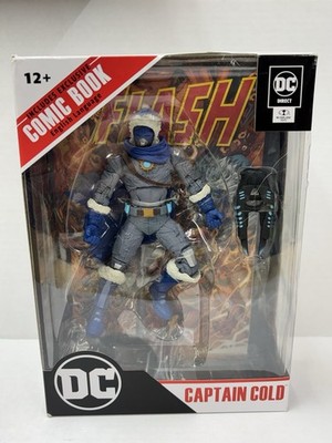 McFarlane Toys DC Direct Captain Cold 7 inch Figure Page Puncher Comic Book READ