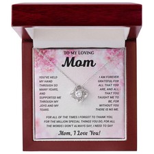 To My Mom Love Knot Necklace