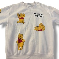 Disney Winnie the Pooh Fleece Crew Sweatshirt Size L