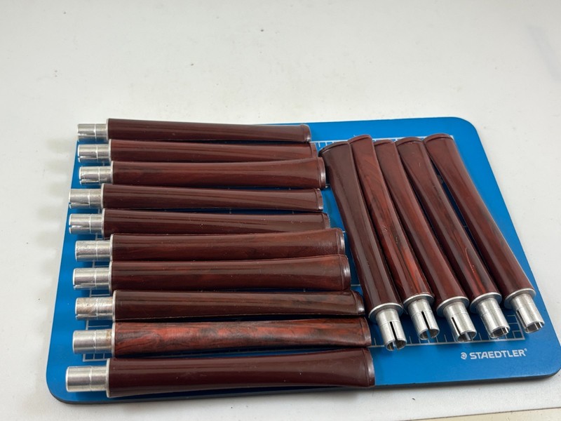 Judd's Lot of 15 Vintage Never Used Plastic Cumberland Pipe Stems w/6mm Tenons