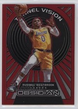 2021-22 Obsidian Tunnel Vision Electric Etch Red Flood Russell Westbrook #4 1dg6