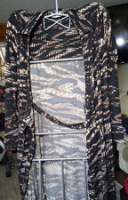 Calvin Klein Classic Black & Brown Dress Women's Size 6