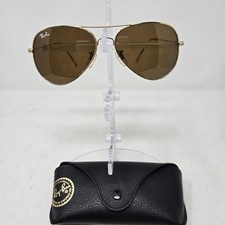 RAY-BAN RB 3025 AVIATOR GOLD BROWN GRADIENT SUNGLASSES 58-14