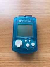 SEGA Dreamcast Clear Aqua Blue Visual Memory Unit VMU DC HKT-7000 US Seller