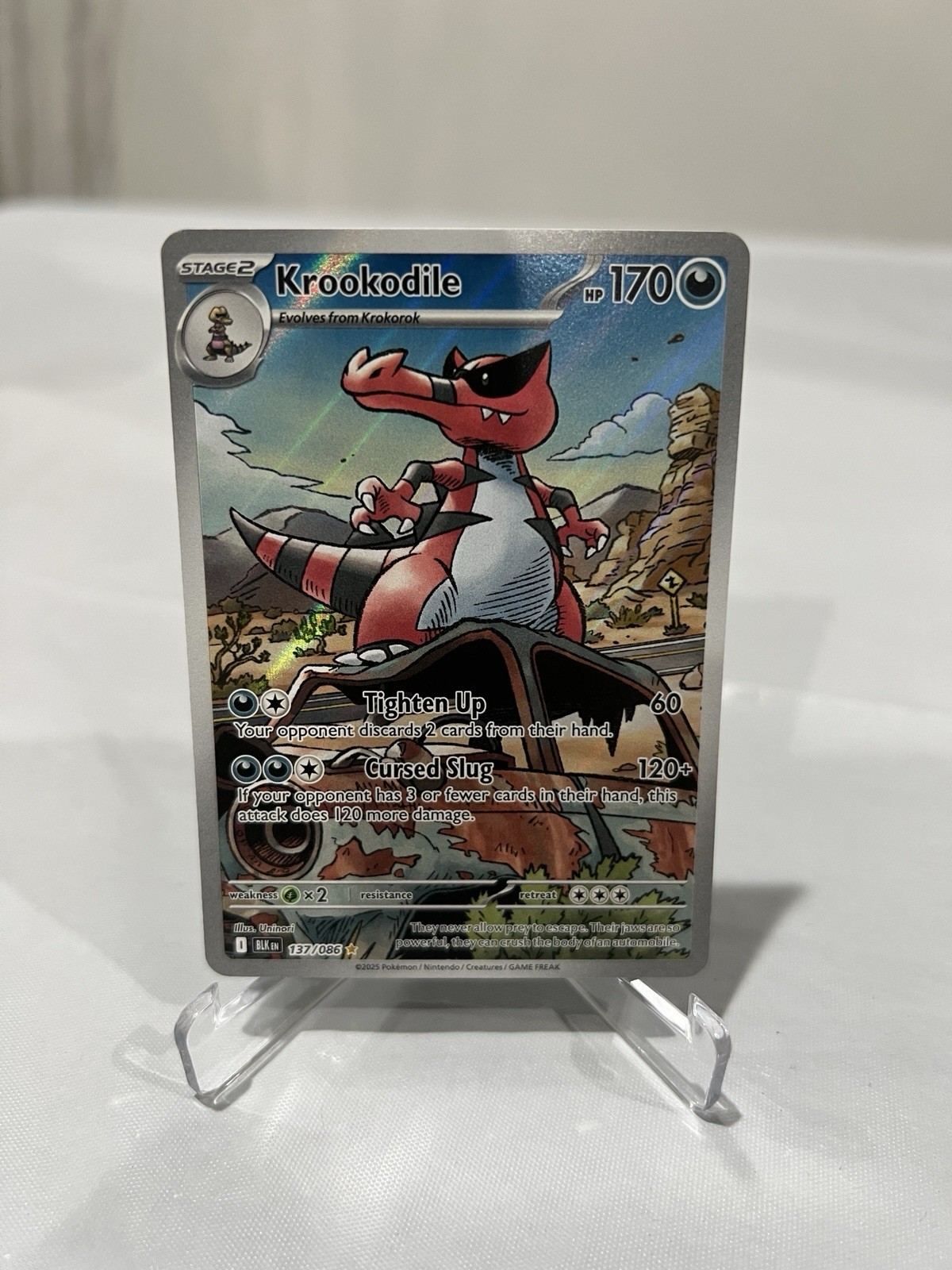 Krookodile - Pokemon Black Bolt - 137/086 - Near Mint