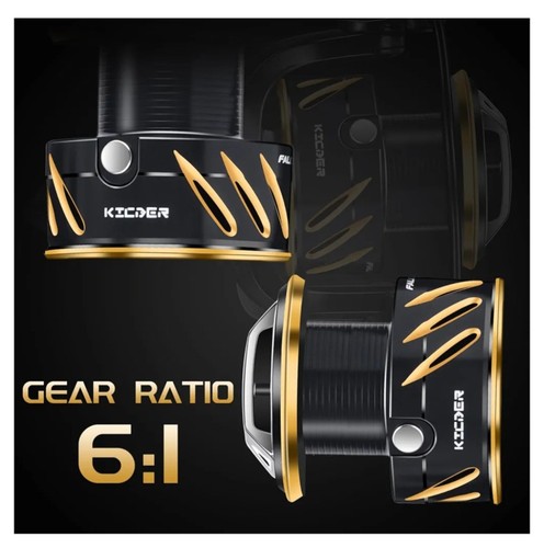 Falcon SS-01 Spinning Reel- 6:1 High Speed Gear Ratio Freshwater and Saltwater - Bild 5 von 6