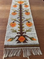 Handgewebter Wollteppich Kelim MidCentury Pol...