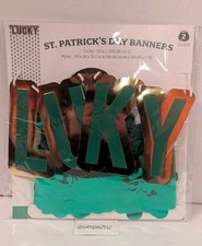 Target Bullseye Playground St Patricks Garland Lucky St Patrick's Day Shamrocks