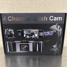 4 Channel Dash Cam Car Camera System Front Rear Inside Open Box