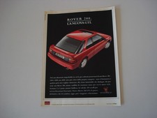 advertising Pubblicità 1991 ROVER 216 GTI
