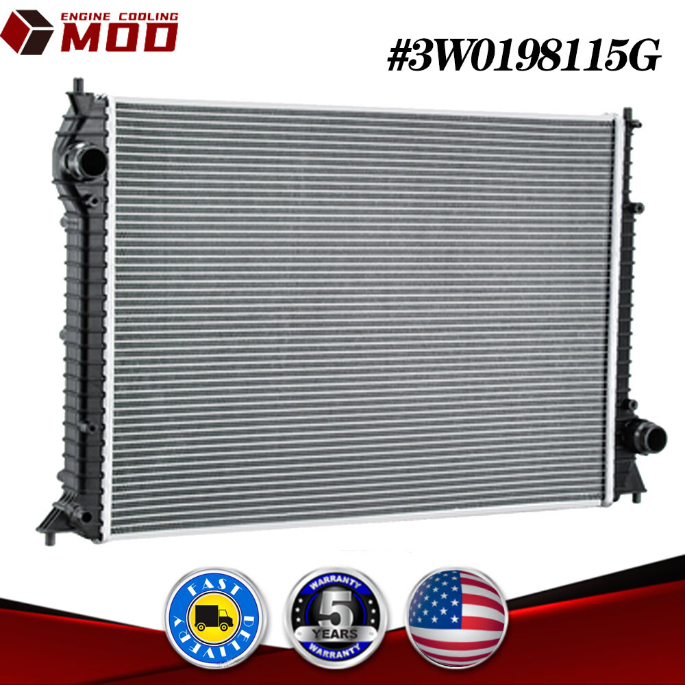 2-Core Radiator For 2004-2011 Bentley Continental GT GTC Flying Spur W12 6.0L