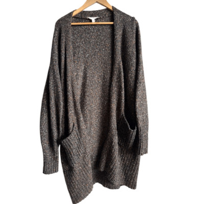 Terra & Sky 1X Chunky Knit Cardigan Cozy Fall Layering Capsule Essential Plus Sz