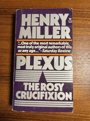 Plexus  The Rosy Crucifixion  Book 2 by Henry Miller Grove Press 1978 Paperback