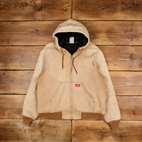 Vintage Dickies Workwear Jacket L Active Sun Faded Cream