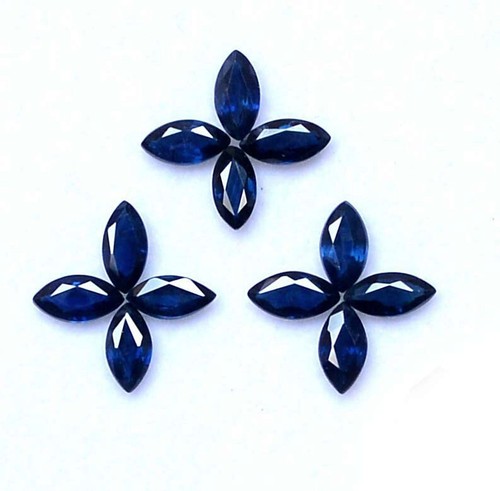 5x2.50 mm Natural Blue Sapphire Marquise Cut Lot 10 Pcs 1.98 CTS Loose Gemstones - Picture 2 of 8