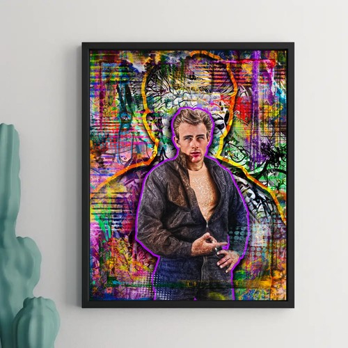 JAMES DEAN 20x30in Poster, James Dean Tribute Pop Art Free Shipping US - Picture 7 of 8