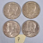 Lot of 4- 1966 Kennedy Half Dollar Silver 50 Cent Coin Circulated- Phili Mint-2