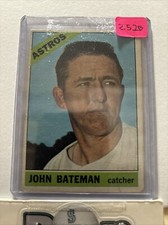 JOHN BATEMAN 1966 Topps #86 Houston Astros Baseball Card VG/EX