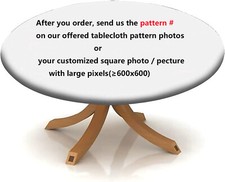 Customized Elastic Edged Fitted Tablecloth Waterproof and Wipeable Table Cover