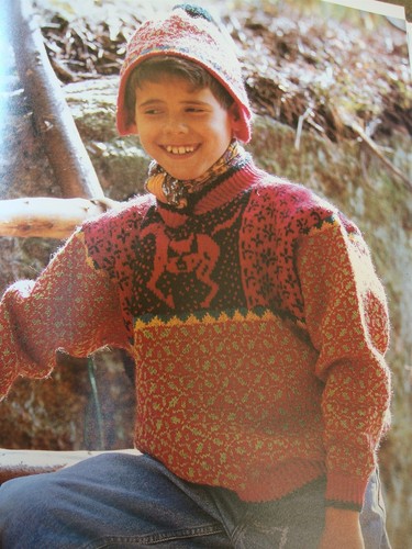 SMALL SWEATERS Colorful Knits for KIDS by Kolstad & Takle Norwegian Styles NEW - Picture 3 of 3