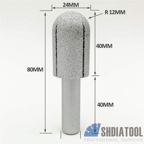 1pc Vacuum Brazed Diamond Router Bits With 1/2" Shank For Stone Marble Cutter a - Picture 26 of 44