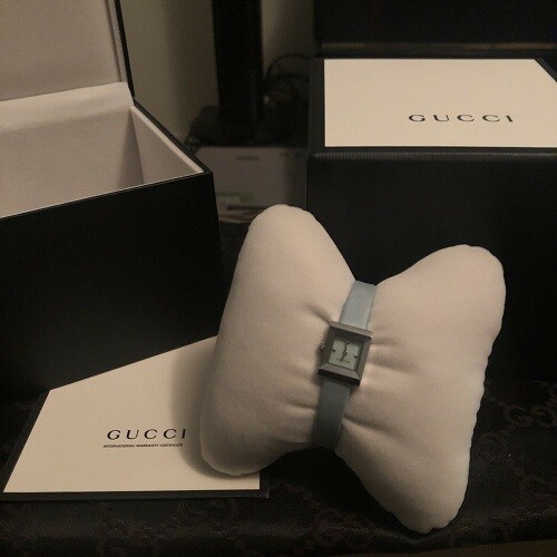 Gucci G-frame Square Blue Mother of 