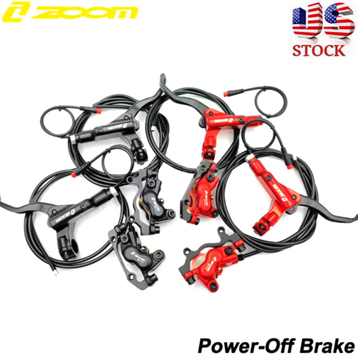 ZOOM Hydraulic Disc Brake Power-off Front & Rear Electric Bike 4