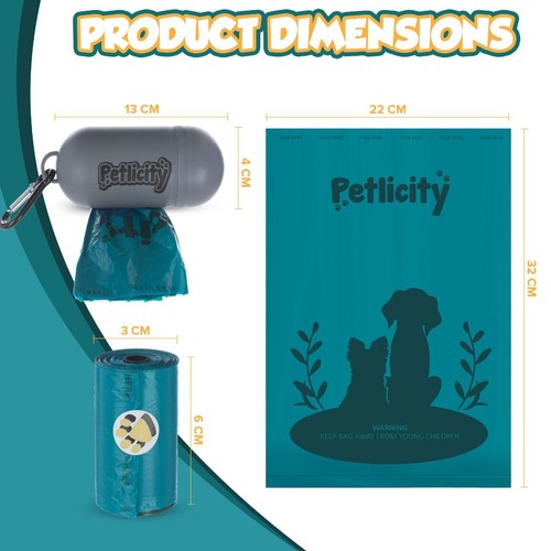 600 Dog Poop Bags Large Doggy Biodegradable Pet Poo Waste Bags Heavy Duty Bag - Picture 3 of 11