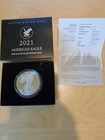 2021-W 1 Oz Silver Proof American Eagle w/ Box & COA Type 2