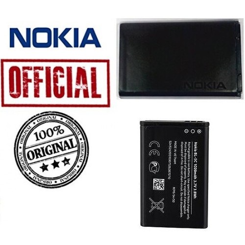 100% Original Nokia Batterie (BL-5C) 1020mAh Original 1110i 6230i 7610 N70 - Afbeelding 1 van 1