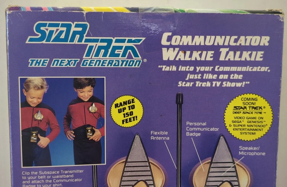 NEW Playmates 1993 Star Trek The Next Generation Communicator Walkie Talkie 6119 - Image 3 of 4