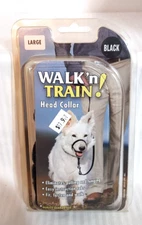 Coastal Pet Walk'n Train! Headcollar Pet DOG sz Large Black - Pre-owned