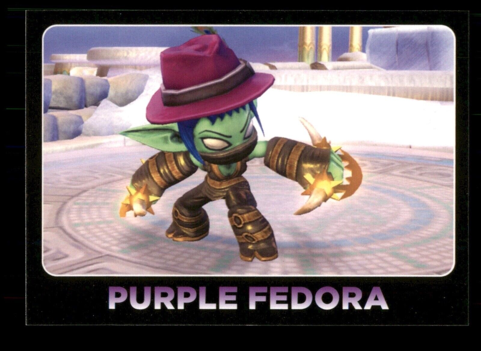 Purple Fedora 108 2013 Skylanders Swap Force Trading Card TCG CCG-image