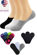 New Womens Quality No-Show Liner Low Cut Invisible Loafer Cotton Socks